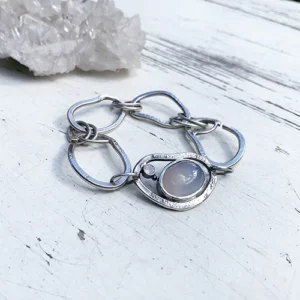 schakelarmband met maansteen