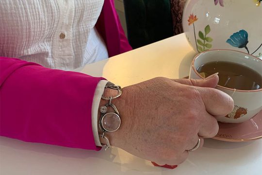 Armband met rozenkwarts