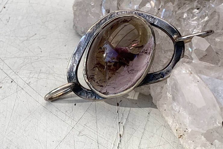 edelsteenschakel met ametrien